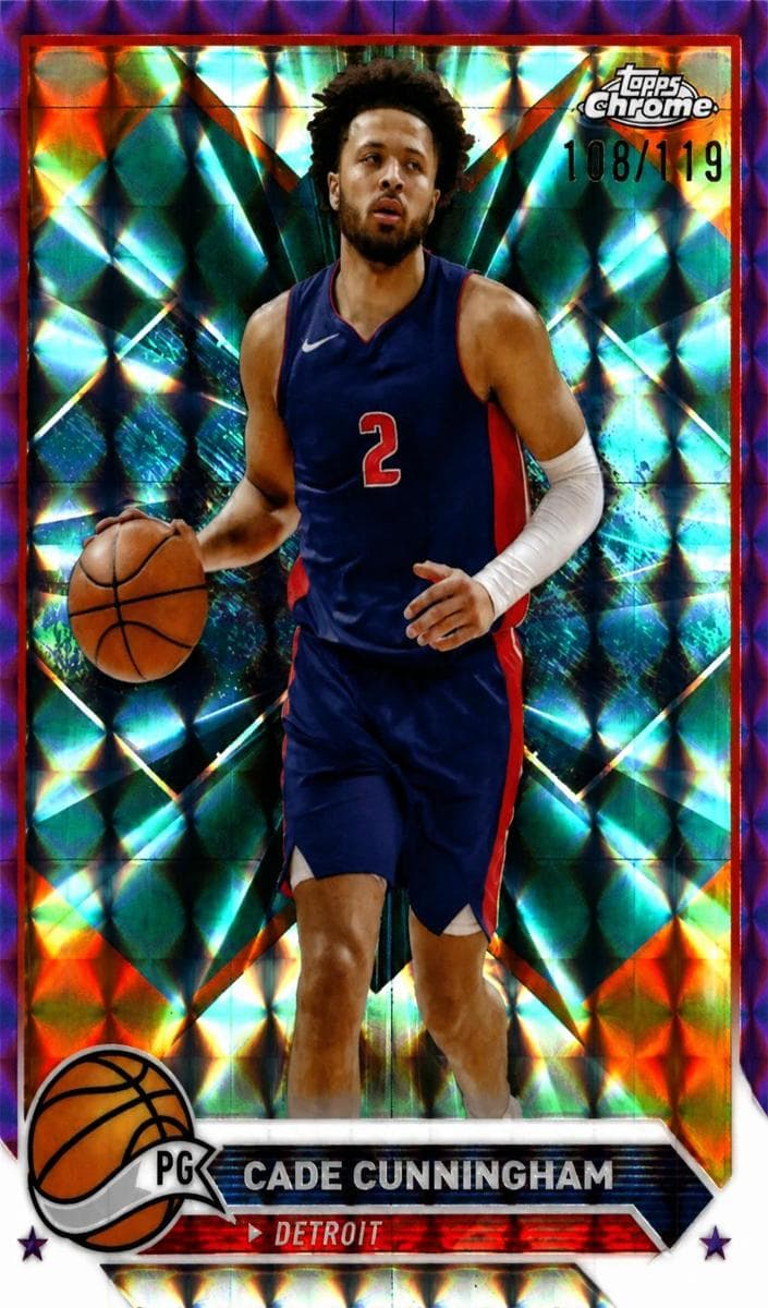 Cade Cunningham 2023 topps Topps Chrome
