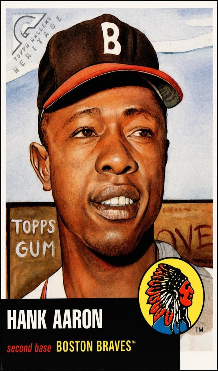 Hank Aaron 1999 topps Topps Gallery