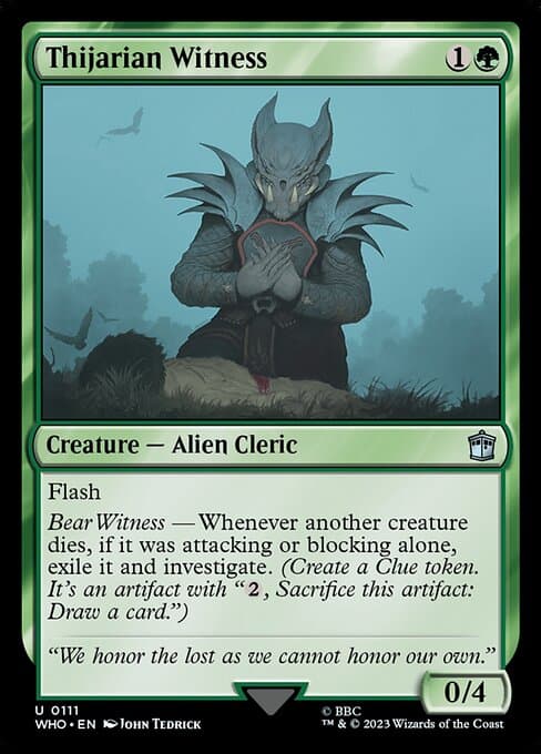 Thijarian Witness 2023 Magic: The Gathering Doctor Who
