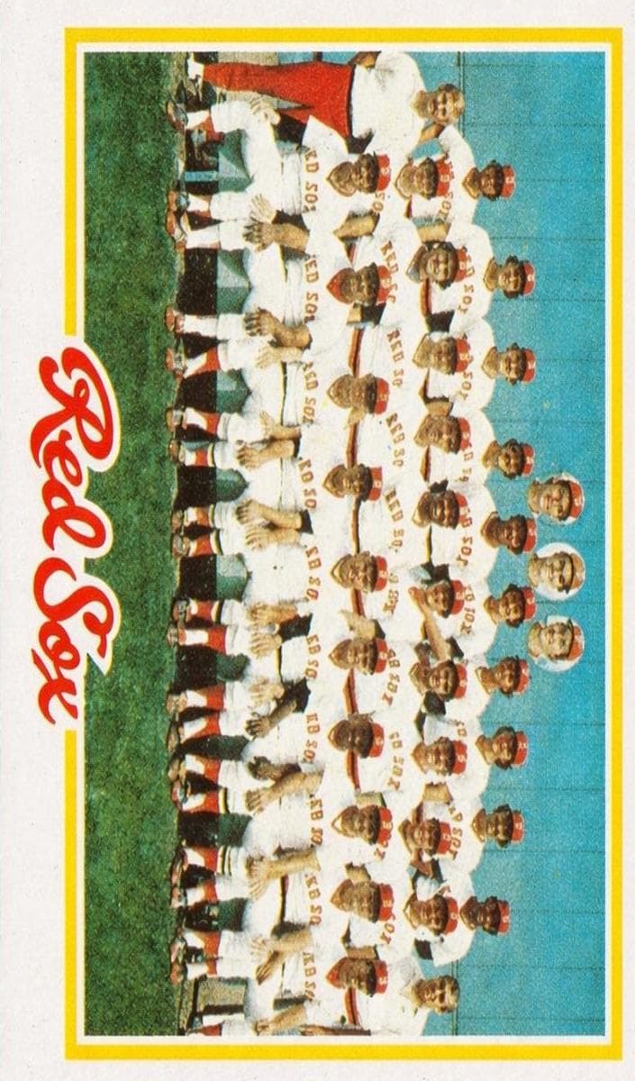 Boston Red Sox 1978 topps Topps