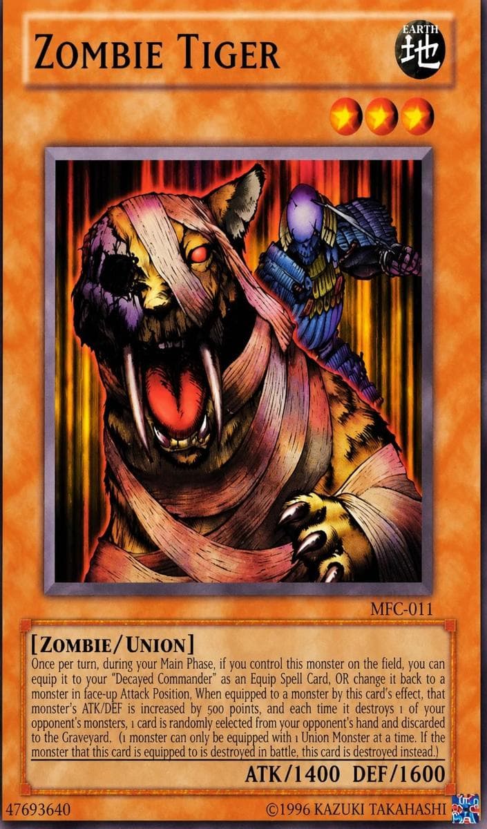 Zombie Tiger 2003 Yu-Gi-Oh! Magician's Force