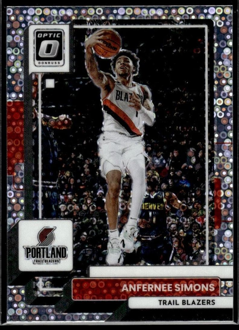 Anfernee Simons 2022 panini Donruss Optic