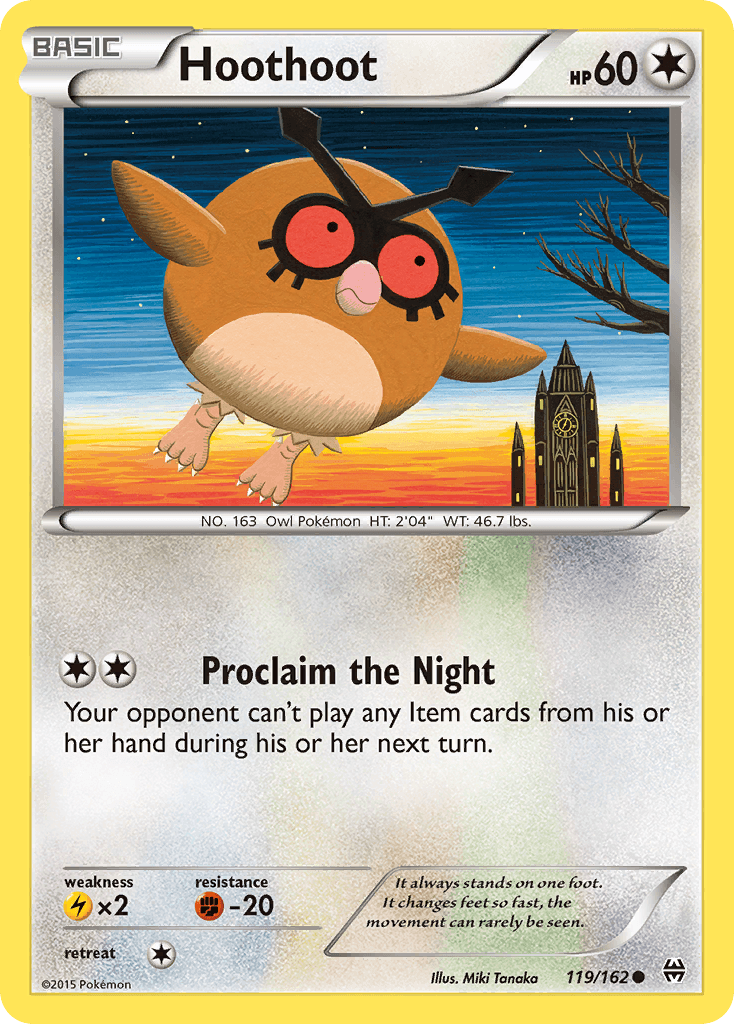 Hoothoot 2024 Pokemon Korean Wild Force