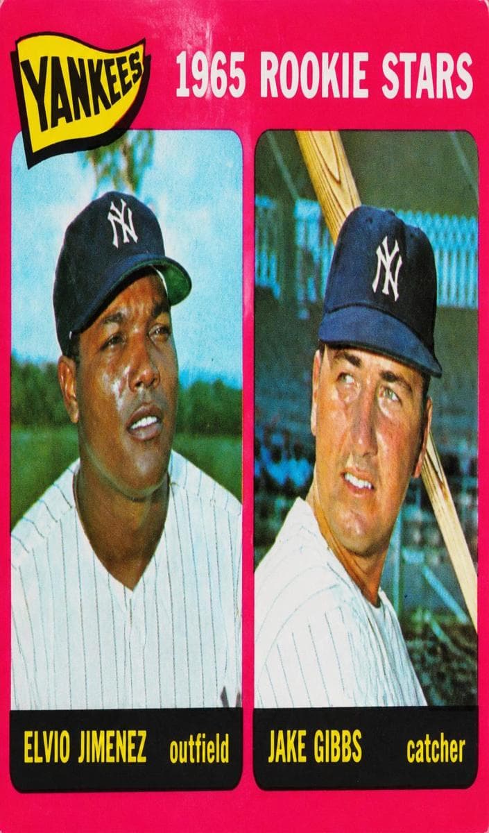 Yankees 1965 Rookie Stars (Elvio Jimenez / Jake Gibbs) 1965 topps Topps