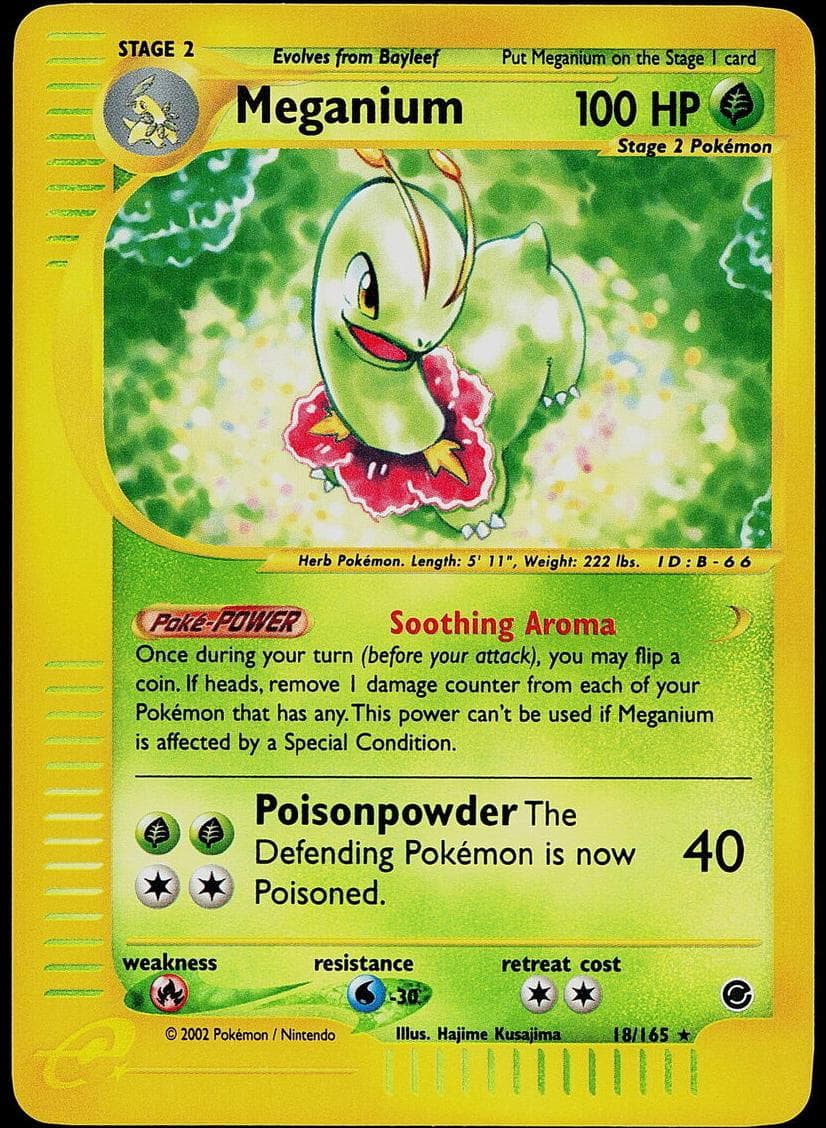Meganium trading card
