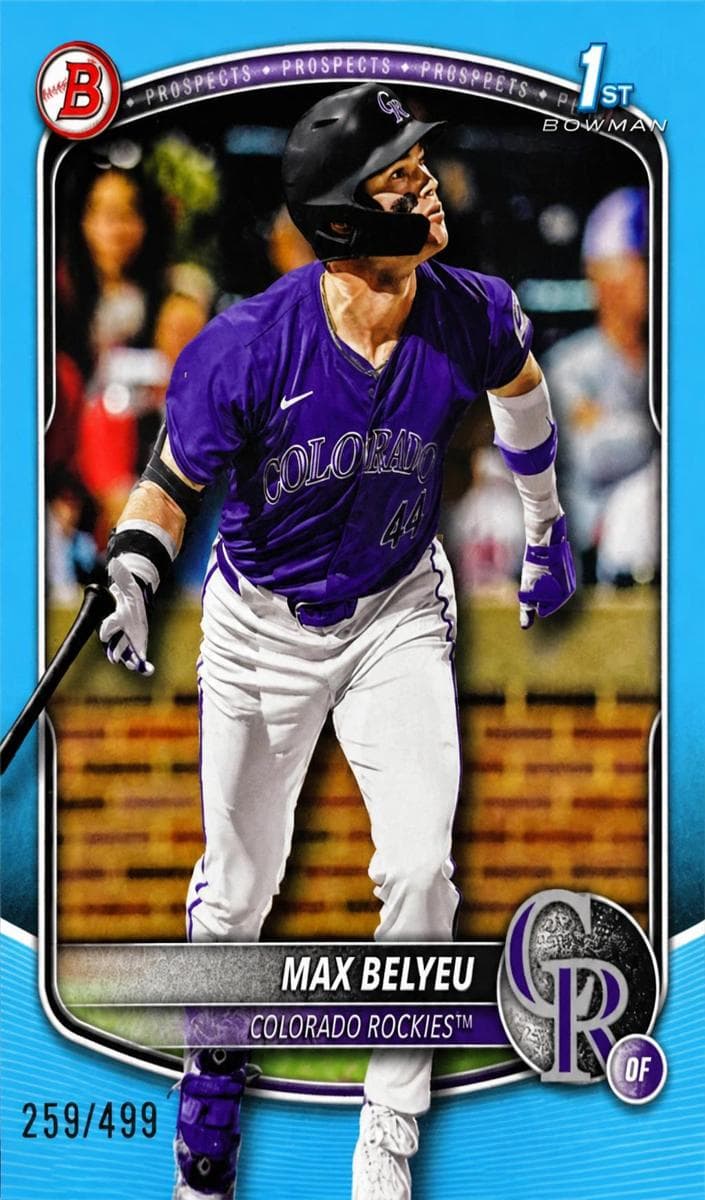Max Belyeu 2025 bowman Bowman Draft