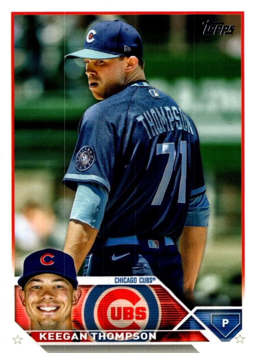 Keegan Thompson trading card