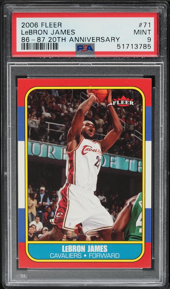 LeBron James 2006 fleer