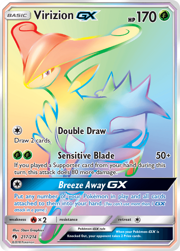 Virizion GX 2018 Pokemon Lost Thunder