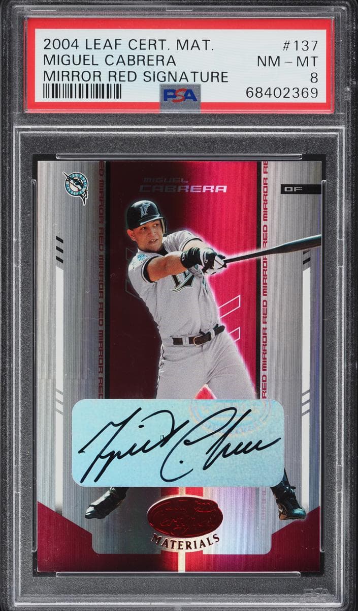 Miguel Cabrera 2004 leaf