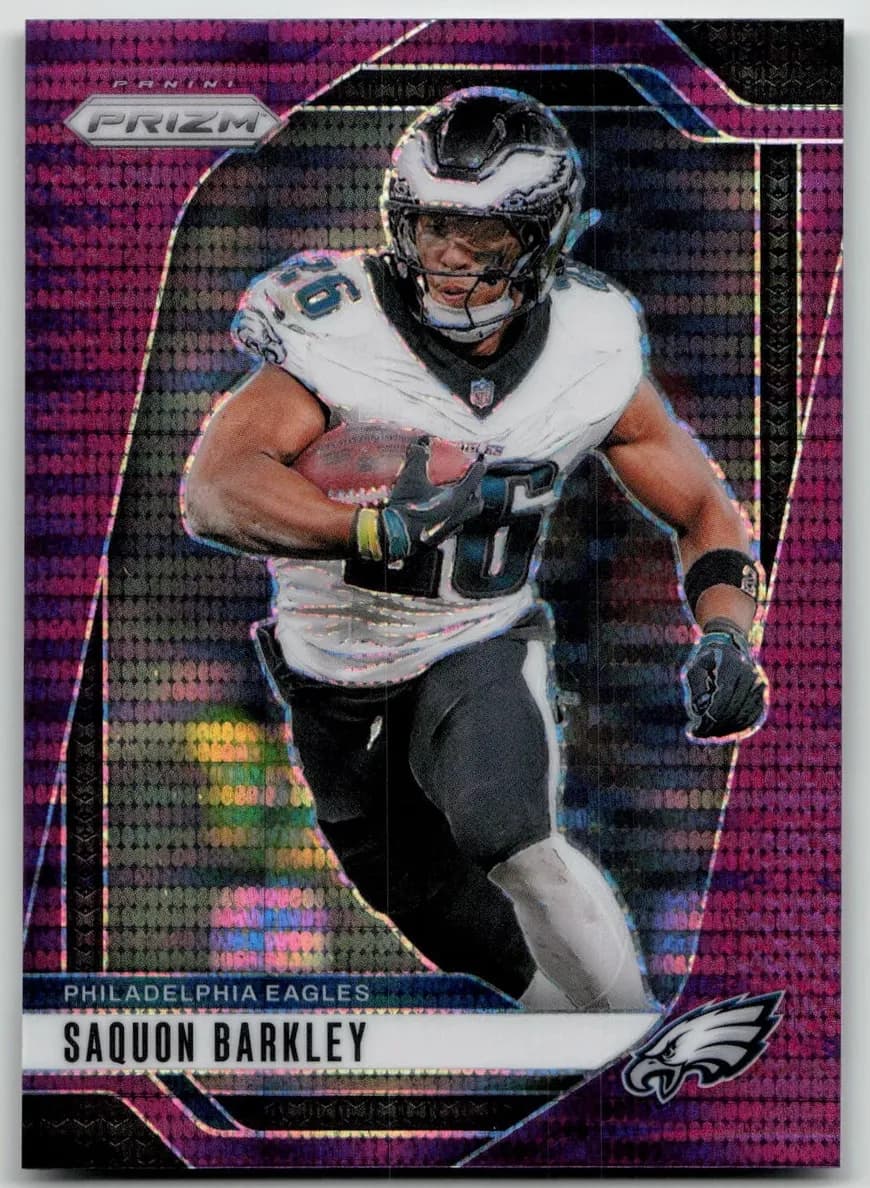 Saquon Barkley 2024 panini Prizm Football White Knight