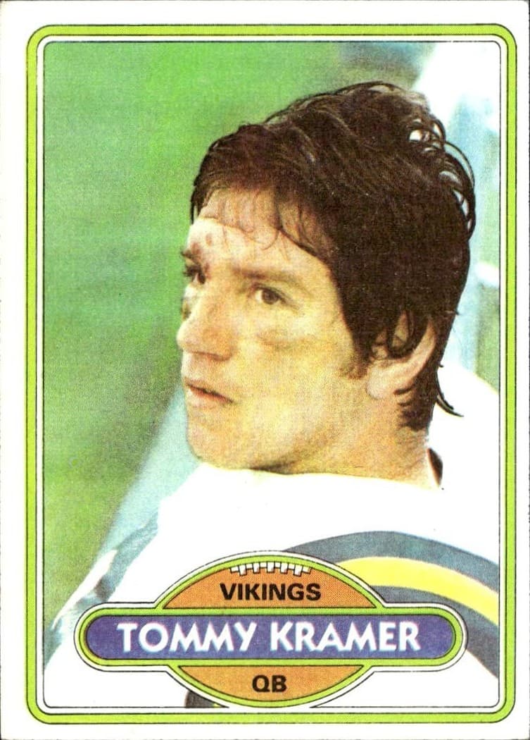 Tommy Kramer Minnesota 1980 Topps