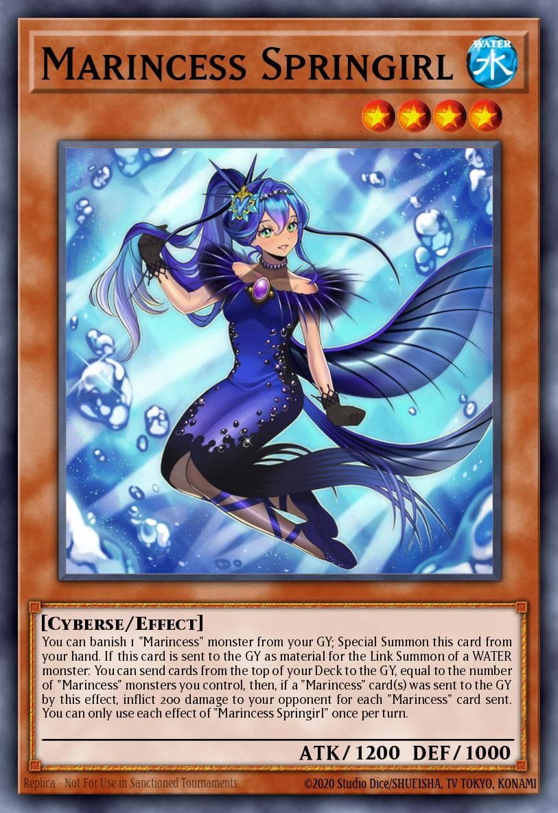 Marincess Springirl 2022 Yu-Gi-Oh! Legendary Duelists: Duels from the Deep 1st Edition