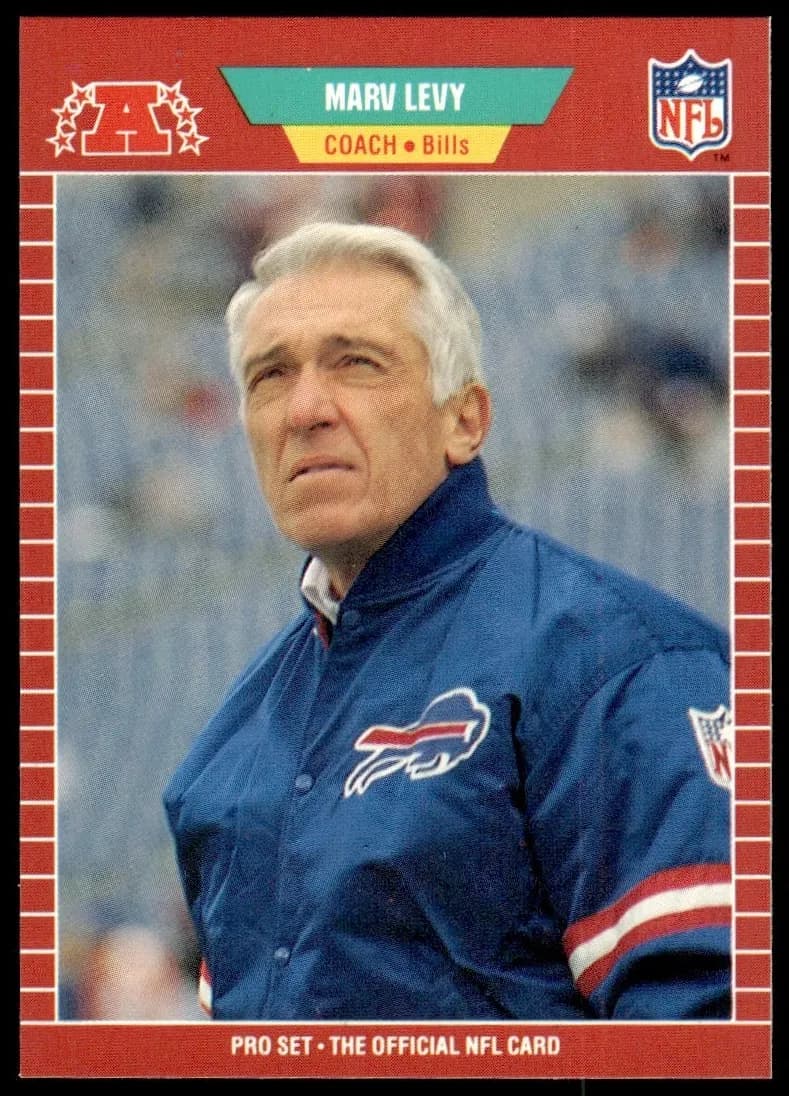 Marv Levy 1989 unknown Pro Set