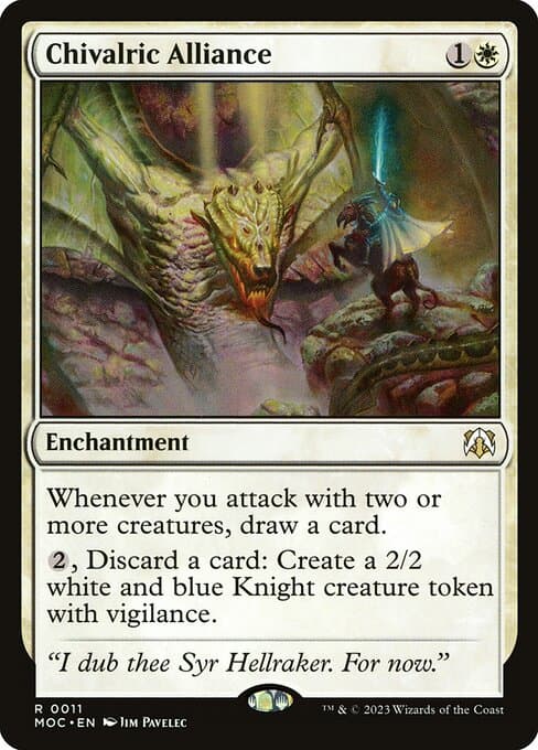 Chivalric Alliance 2023 Magic: The Gathering March of the Machine Commander Extended Art