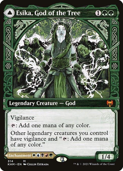 Esika, God of the Tree & The Prismatic Bridge 2021 Magic: The Gathering Kaldheim Showcase