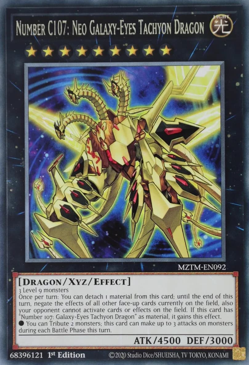 Number C107: Neo Galaxy-Eyes Tachyon Dragon 2025 Yu-Gi-Oh!