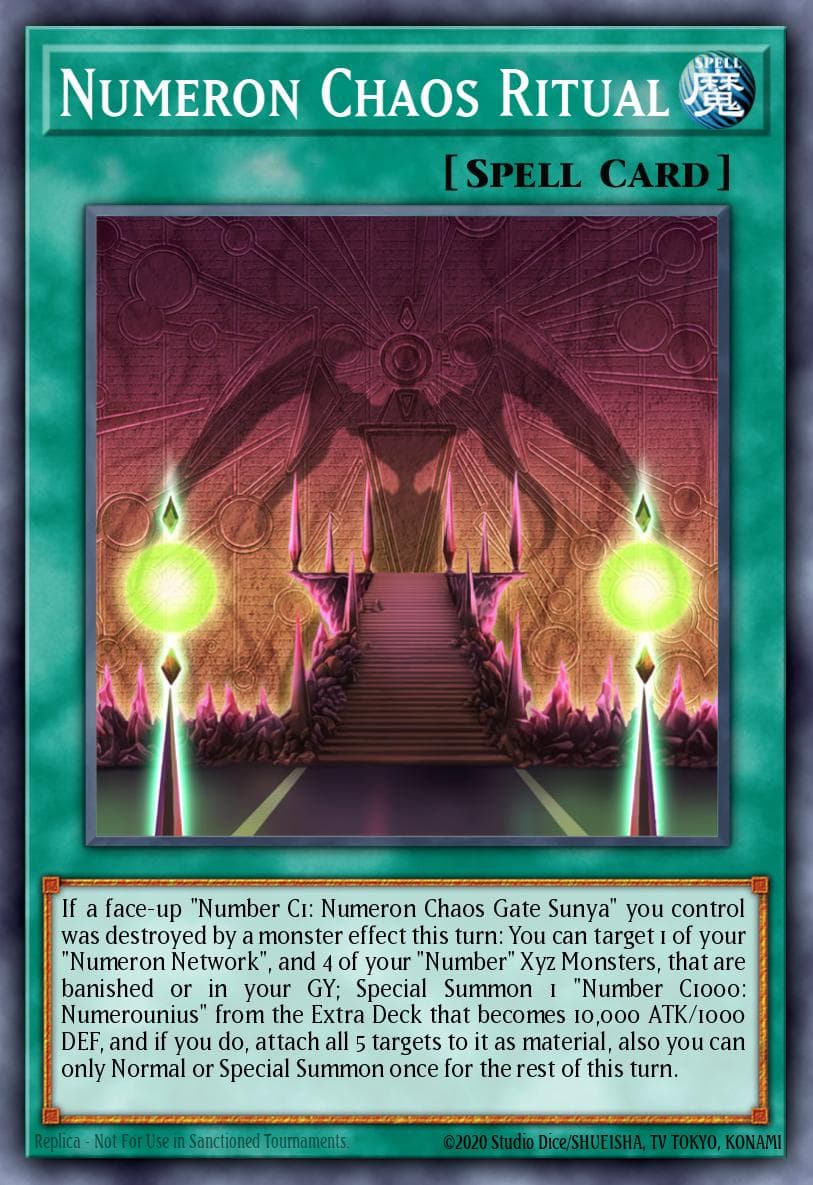 Numeron Chaos Ritual 2021 Yu-Gi-Oh! Maximum Gold: El Dorado