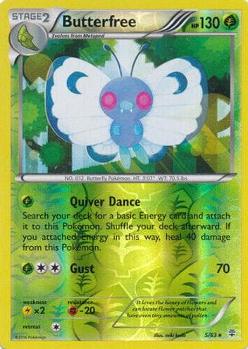 Butterfree trading card