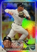 Oswald Peraza trading card