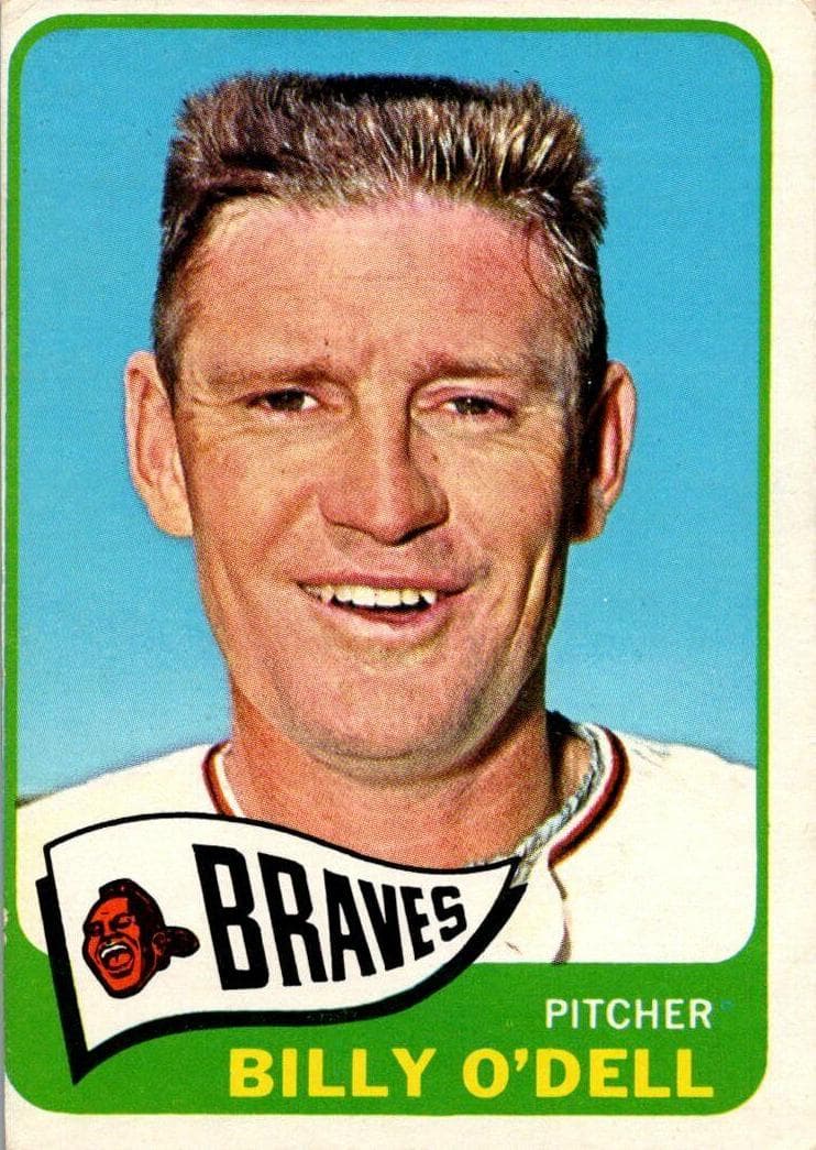 Billy O'Dell 1965 topps
