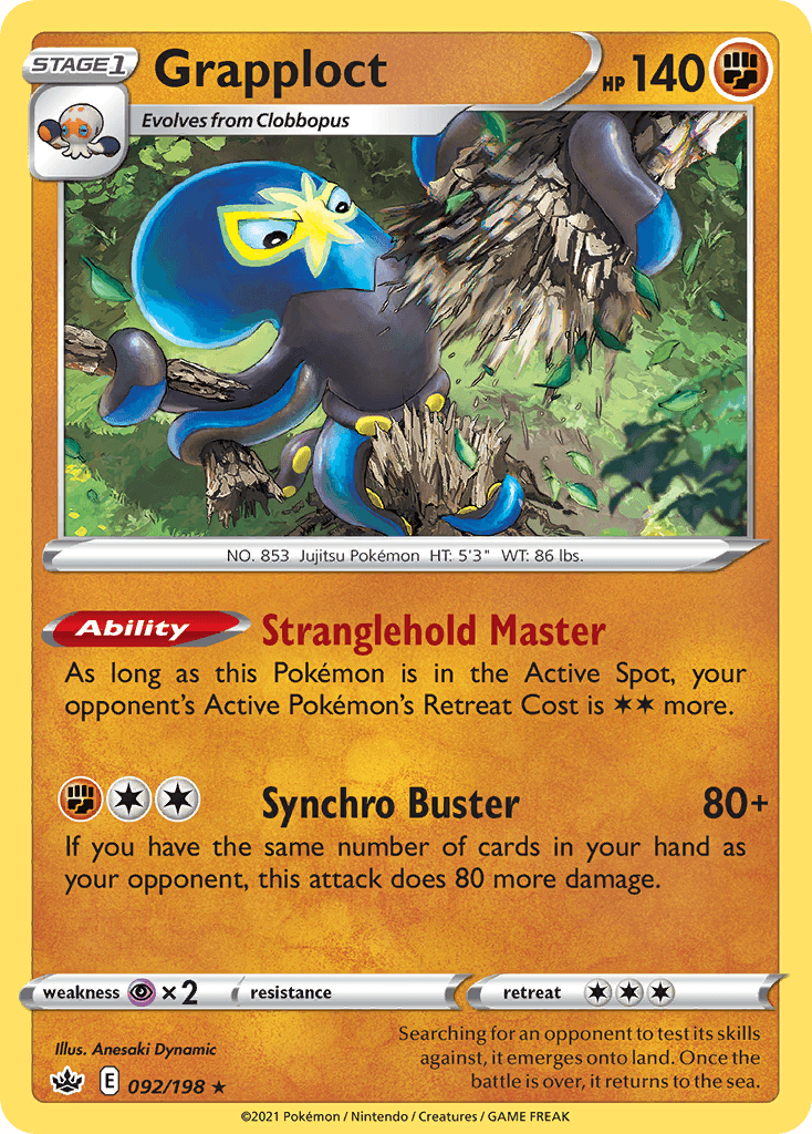 Grapploct 2021 Pokemon Chilling Reign