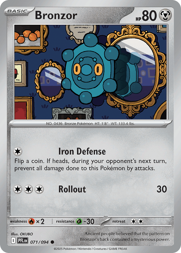 Bronzor 2025 Pokemon Phantasmal Flames