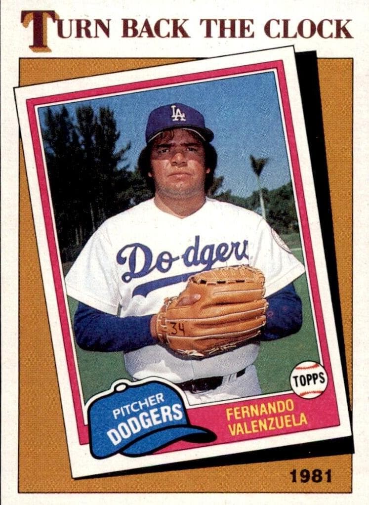 Fernando Valenzuela 1986 topps