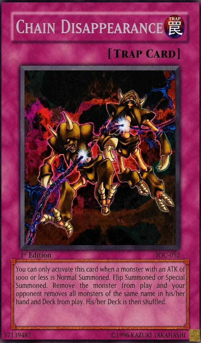 Chain Disappearance 2004 Yu-Gi-Oh!