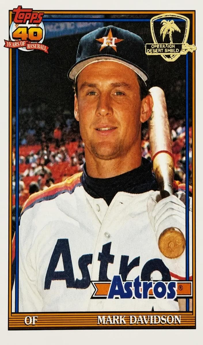 Mark Davidson 1991 topps Topps