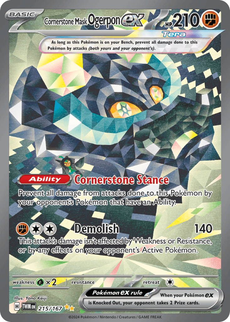 Cornerstone Mask Ogerpon ex 2024 Pokemon