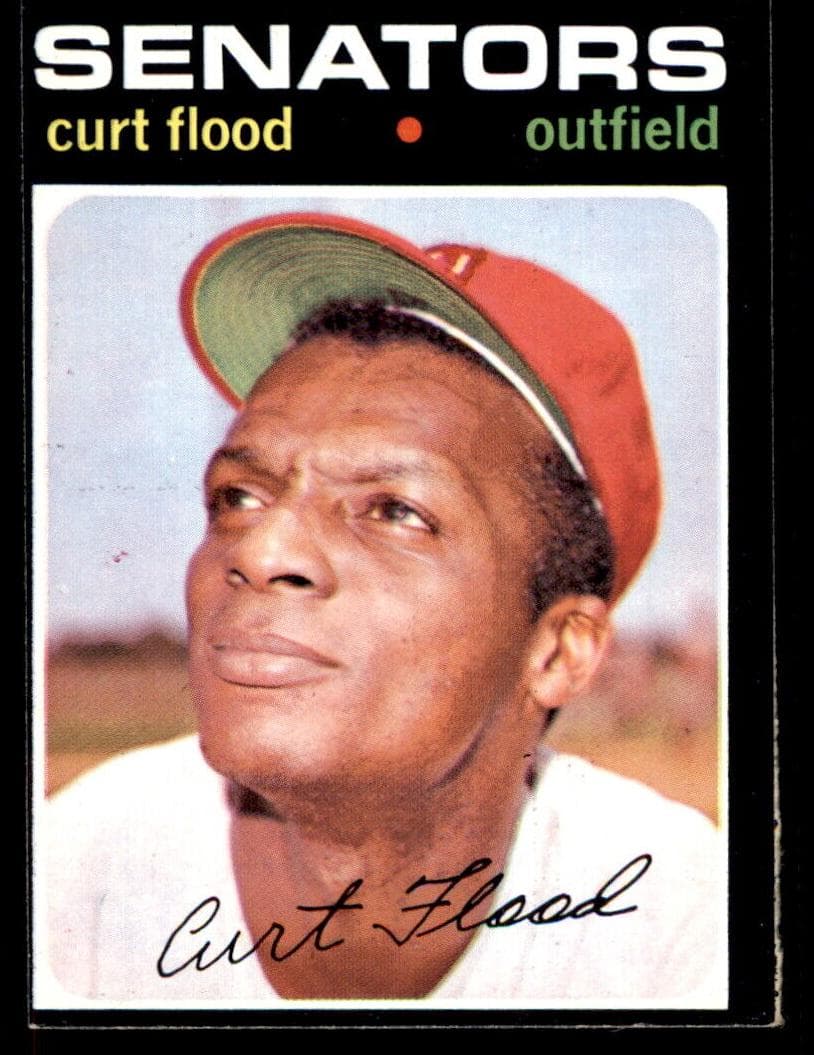 Curt Flood 1971 topps Topps