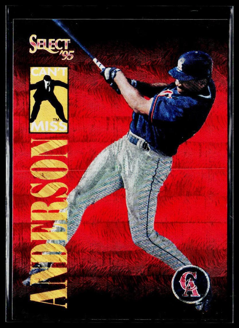 Garret Anderson 1995 panini Select