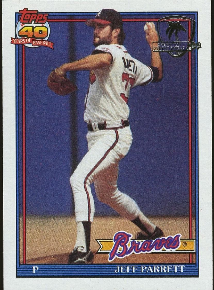 Jeff Parrett 1991 topps Topps