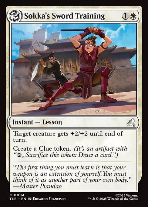 Sokka's Sword Training 2025 Magic: The Gathering Avatar: The Last Airbender Eternal