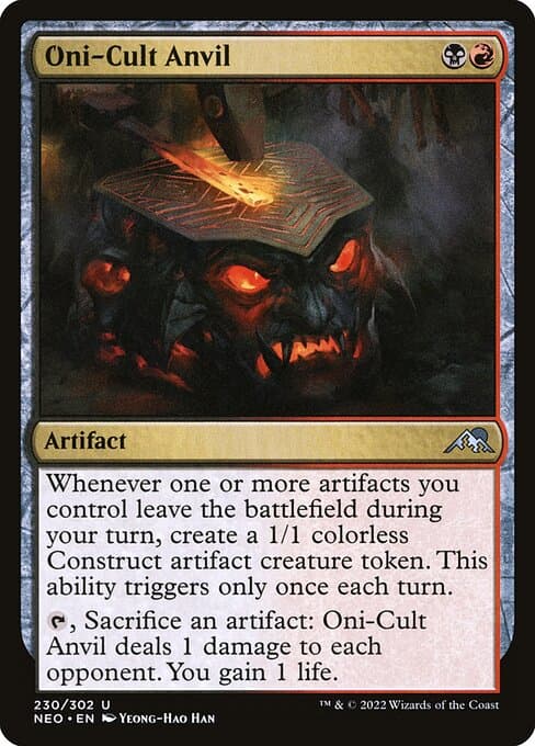 Oni-Cult Anvil 2022 Magic: The Gathering Kamigawa: Neon Dynasty