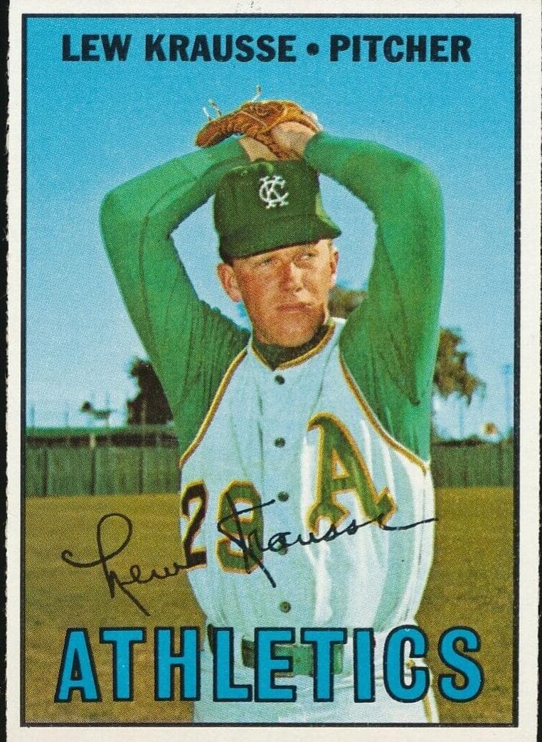 Lew Krausse 1967 topps Topps