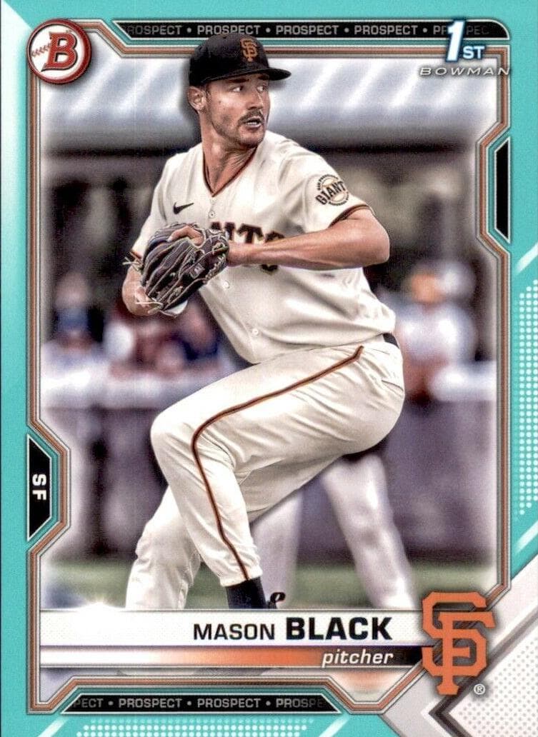Mason Black 2021 bowman Bowman Draft