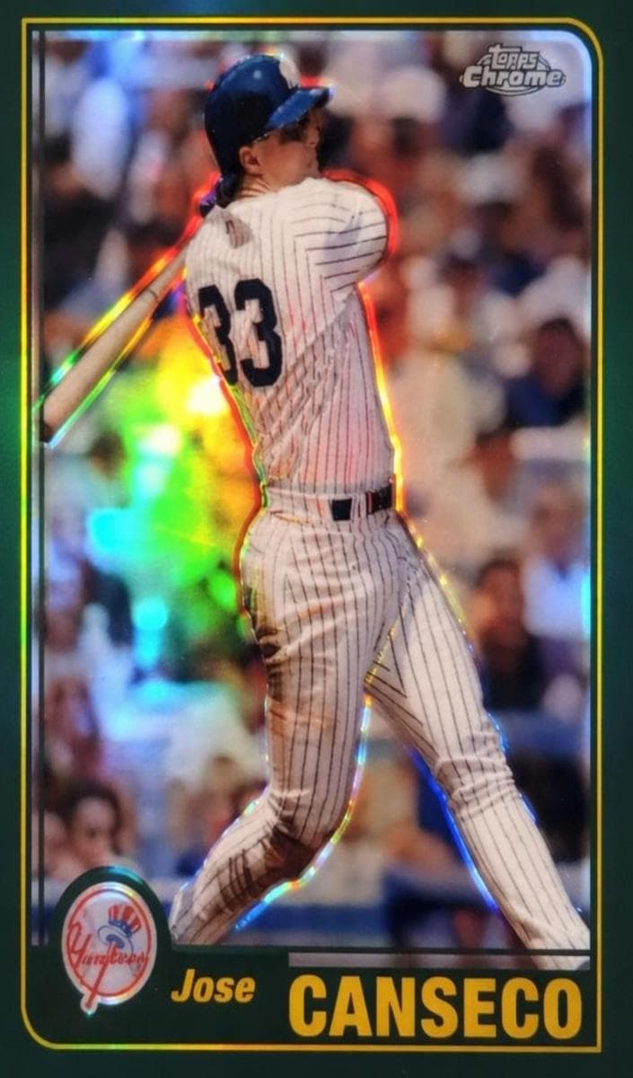 Jose Canseco 2001 topps Topps Chrome