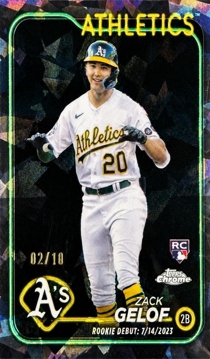 Zack Gelof 2024 topps Topps Chrome Update Sapphire Edition