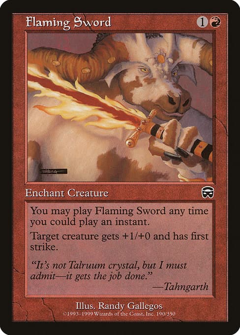 Flaming Sword #189/350