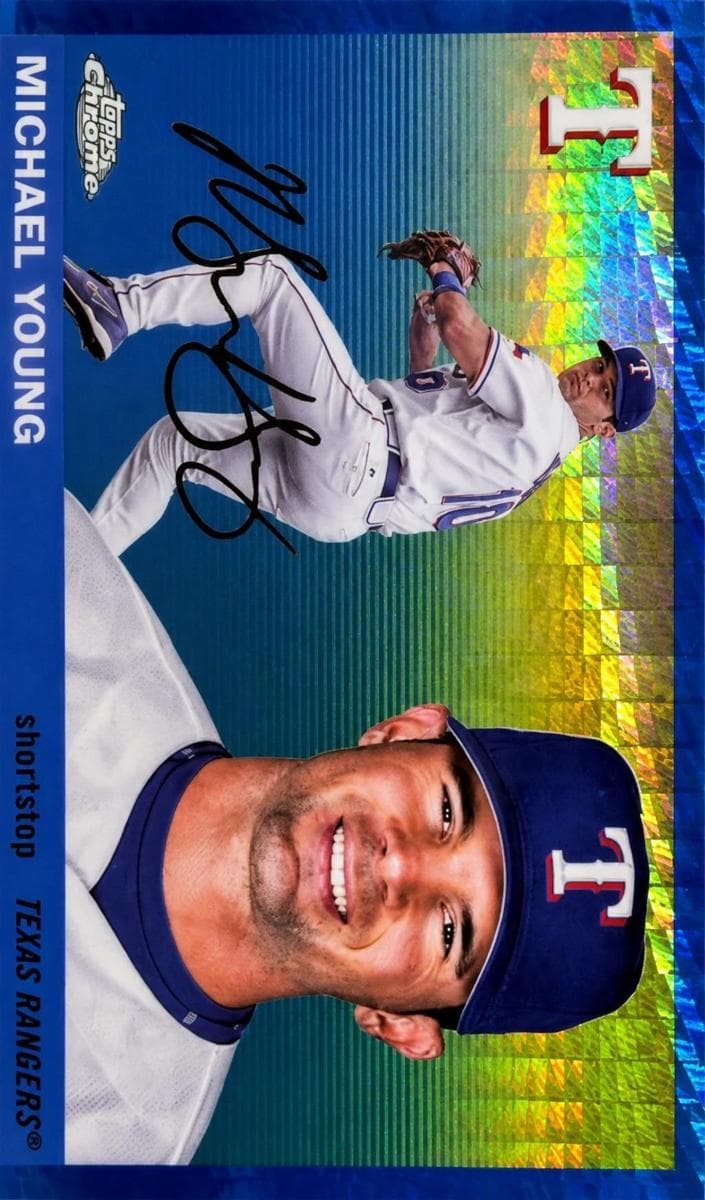 Michael Young trading card