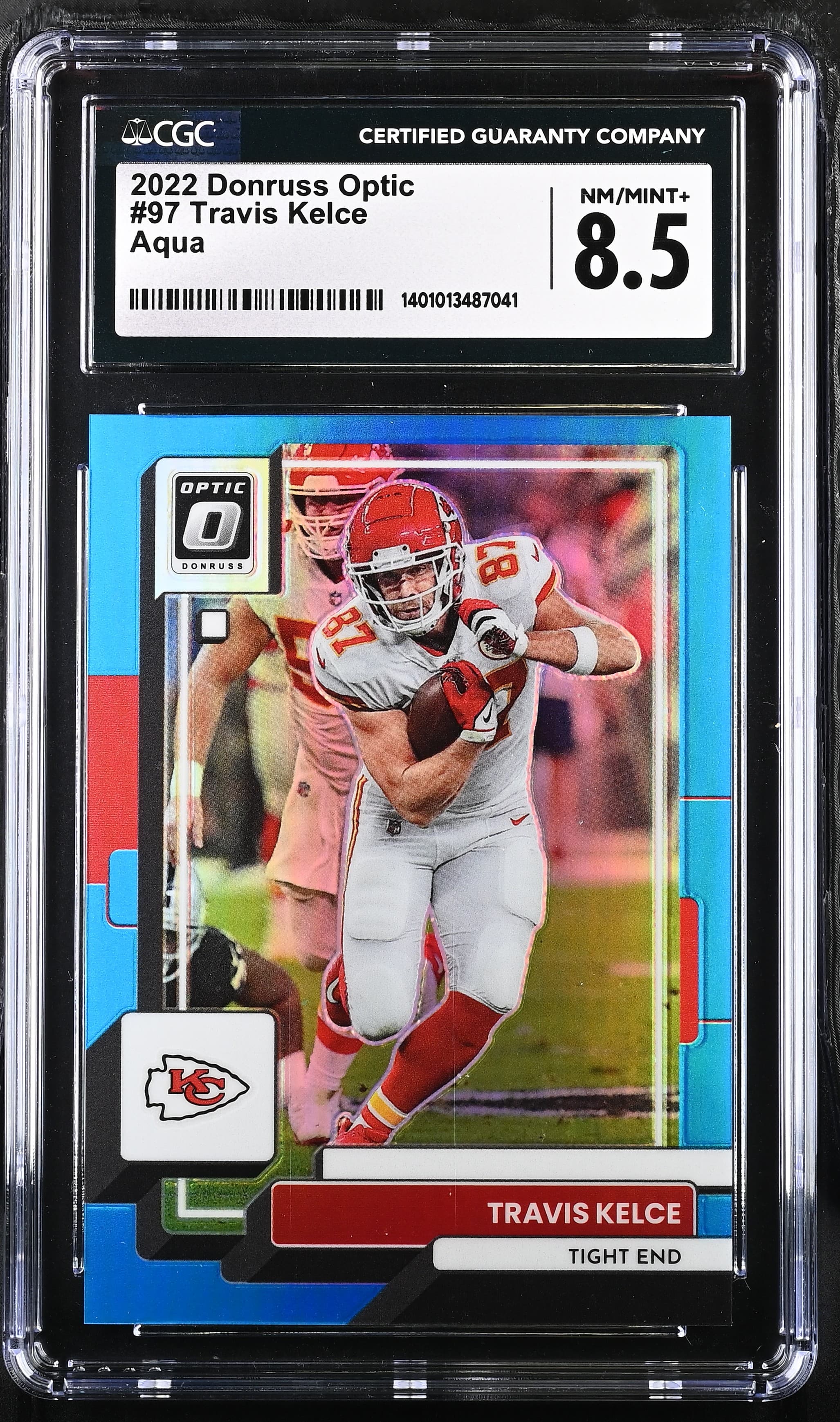 Travis Kelce 2022 panini Donruss Optic