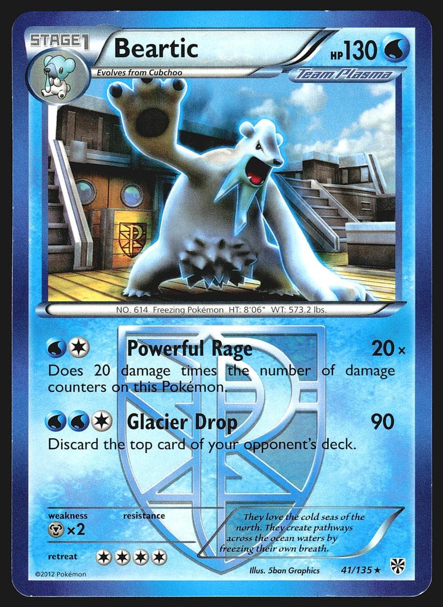 Beartic trading card