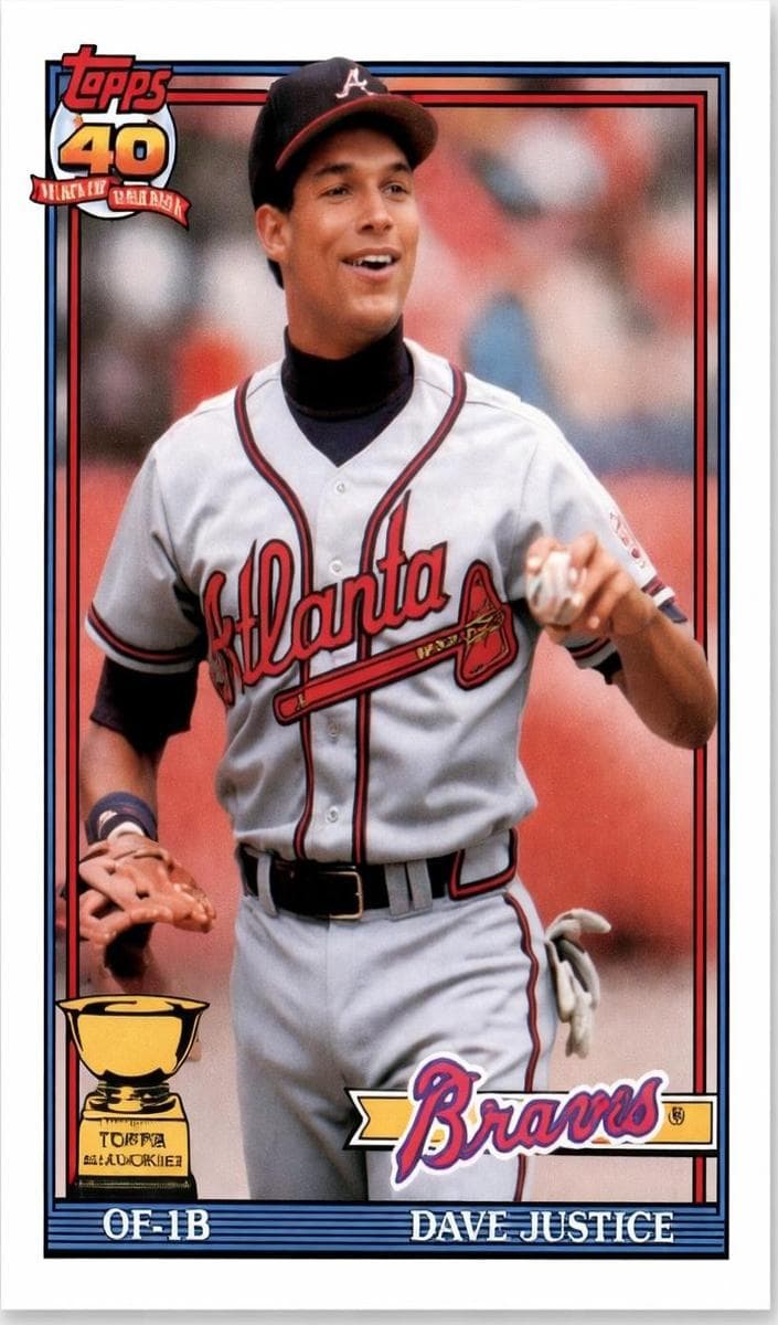 Dave Justice 1991 topps Topps