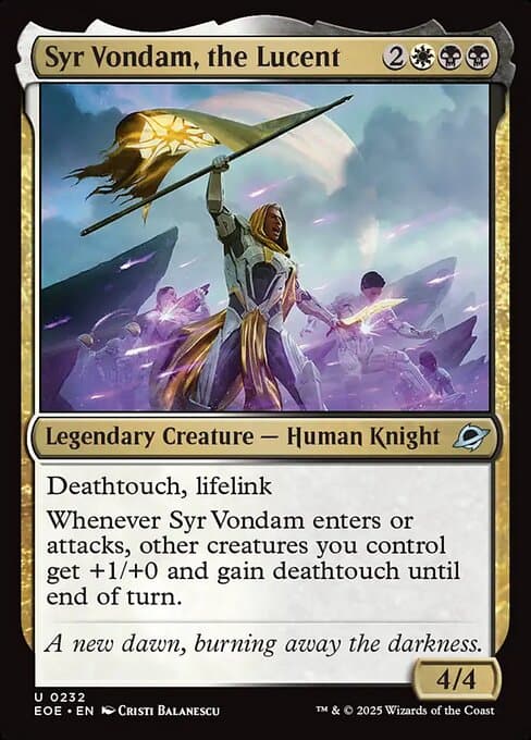 Syr Vondam, the Lucent #232