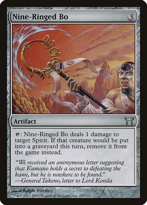 Nine-Ringed Bo 2004 Magic: The Gathering Champions of Kamigawa