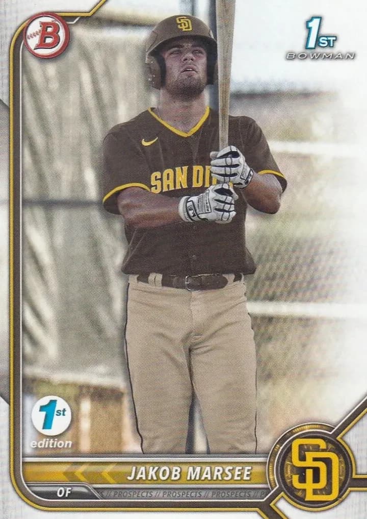 Jakob Marsee 2022 bowman Bowman Draft