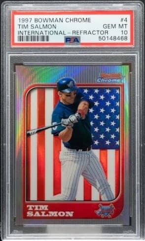 Tim Salmon 1997 bowman Chrome