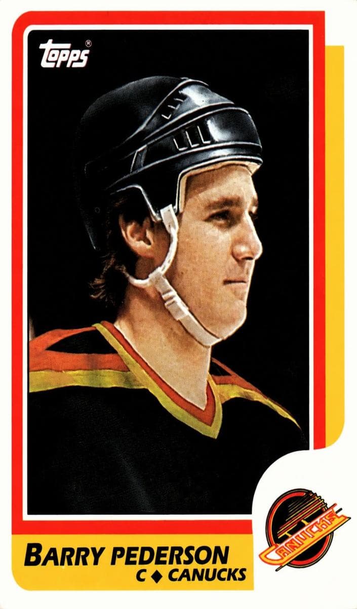 Barry Pederson 1986 topps Topps